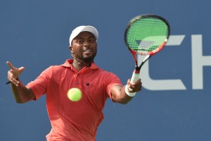 September 3, 2015 - Donald Young in action in a men's singles second round match against Aljaz Bedene during the 2015 US Open at the USTA Billie Jean King National Tennis Center in Flushing, NY. (USTA/Garrett Ellwood)