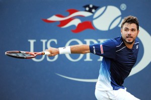 September 5, 2015 - Stan Wawrinka in action against Ruben Bemelmans (not pictured) in a men's singles third-round match during the 2015 US Open at the USTA Billie Jean King National Tennis Center in Flushing, NY. (USTA/Brian Friedman)